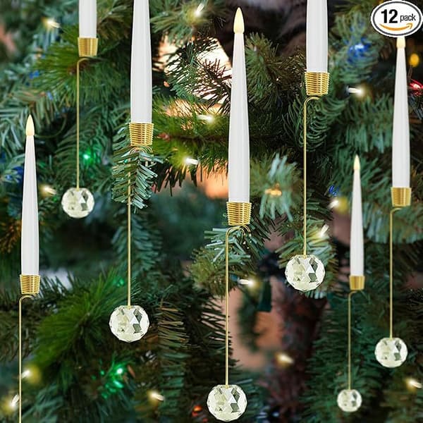 Julgransljus inomhus festlig atmosfär dekoration ljus julgransprydnader Snowflake 6pcs