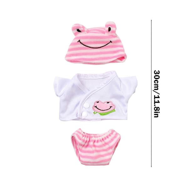 Reborn Docka Flickkläder 30cm Sharf Dockkläder Simuleringsdocka Leksakspresent Pussel Klass Lekhus FLYE243271 Pink