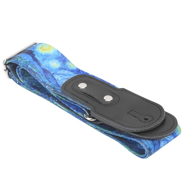 Gitarrband Nylonband Andningsbart Musikinstrument Tillbehör för Akustisk/Elgitarr Bas 5cm Star Series
