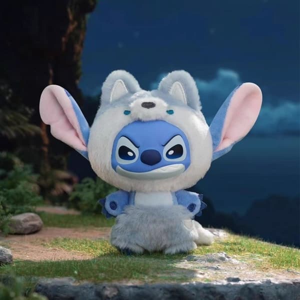 Stitch Wild Series Plys Blind Box, Jungle Dyre Simulation Vinyl Samlelegetøj Box 6