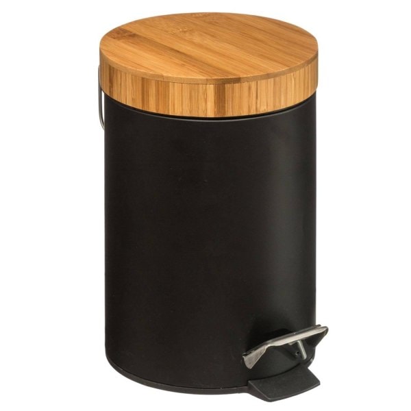 TG Pedalspand, Bambus / Metal, 3 L - Sort Sort