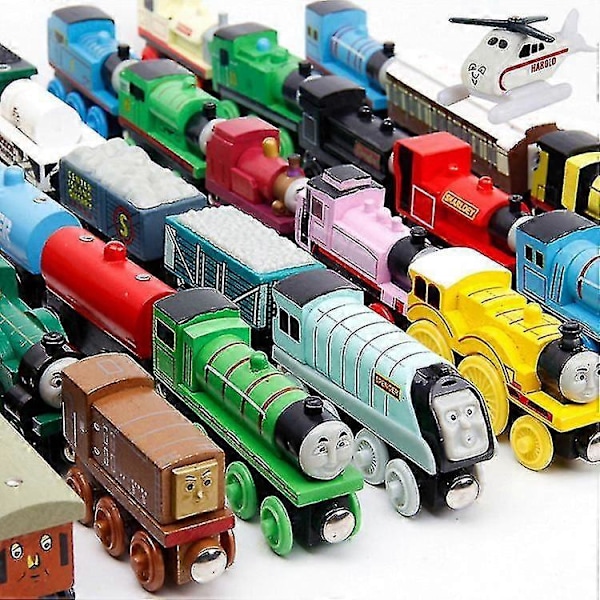 1-30 stk. Thomas og Venner Tog Tankmotor Træ Jernbane Magnet Samle Gave Legetøj