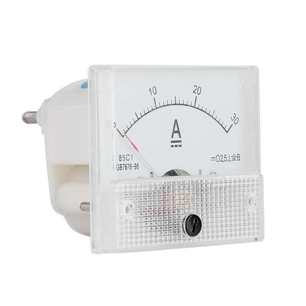 DC 0-30A DC Analog 85C1 Ström- och Spänningsmätare 2.5 Noggrannhet Spänning Analog Voltmeter Panel