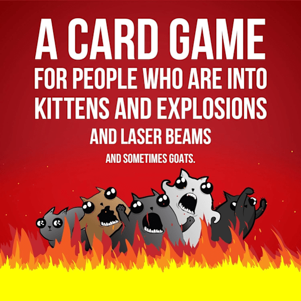 Exploding Kittens Original Edition EKG-ORG1-1 Brädspel, Flerfärgad, 11.2 x 16.21 x 3.81 cm
