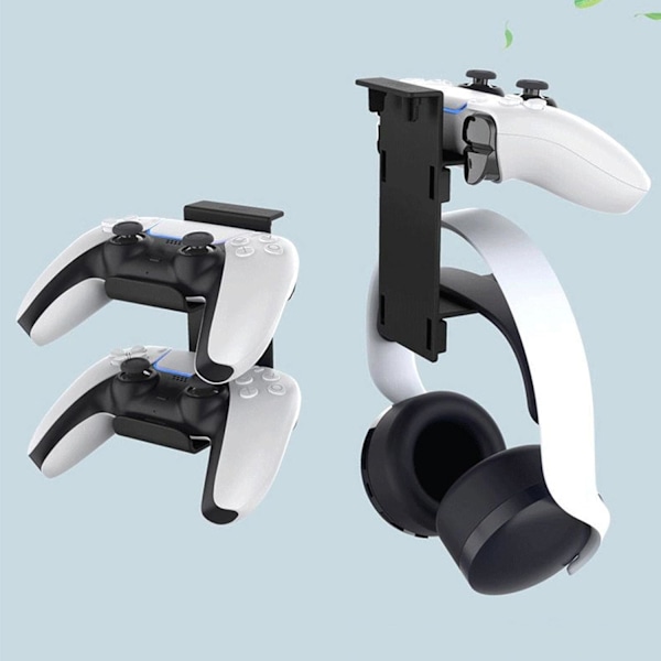 PS5 Headset Stativ, Avtakbart Stabilt Spillkonsollstativ, Hodetelefonstativ, PS5 Hodetelefon Veggfeste, PS5 He