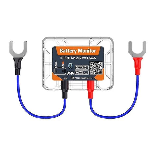Trådløs Bluetooth 12V Batterimonitor BM6 med App for Batterihelseovervåking