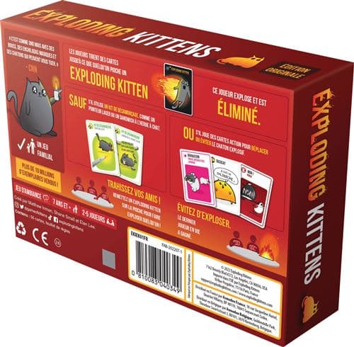 Asmodée Exploding Kittens partyspill