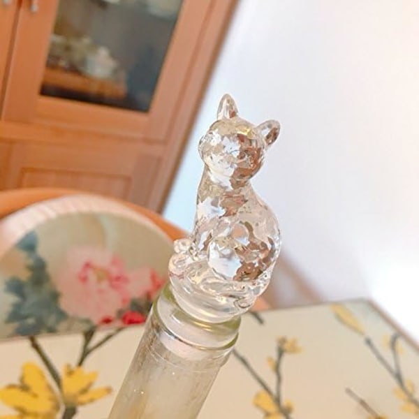 Vinkork för champagneflaskor (transparent katt)
