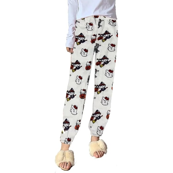 XXL dampyjamas, långa, mjuka kawaii-pyjamas, hemmapants, tecknad, casual, anime, bekväma höst- och vinterpyjamas, casual