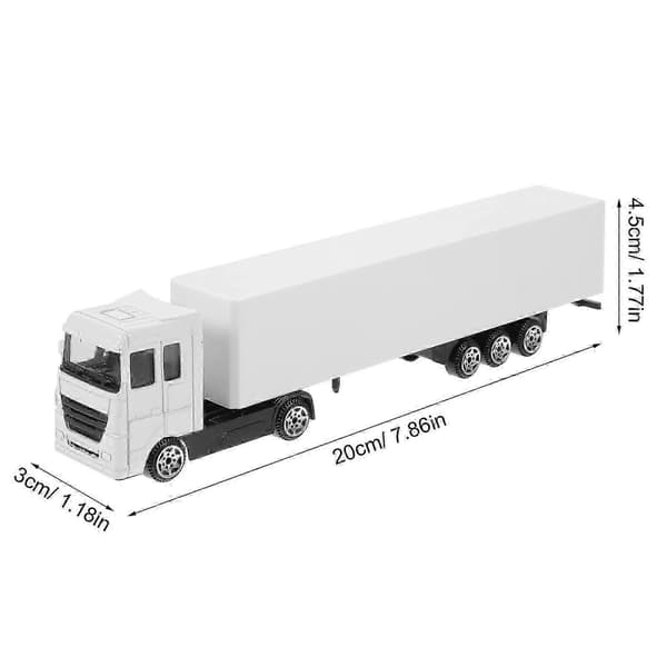 Leksaksbil Lastbilsmodell Legering Lastbilsmodell Realistisk Containerlastbilsmodell Miniatyr Lastbilsleksak