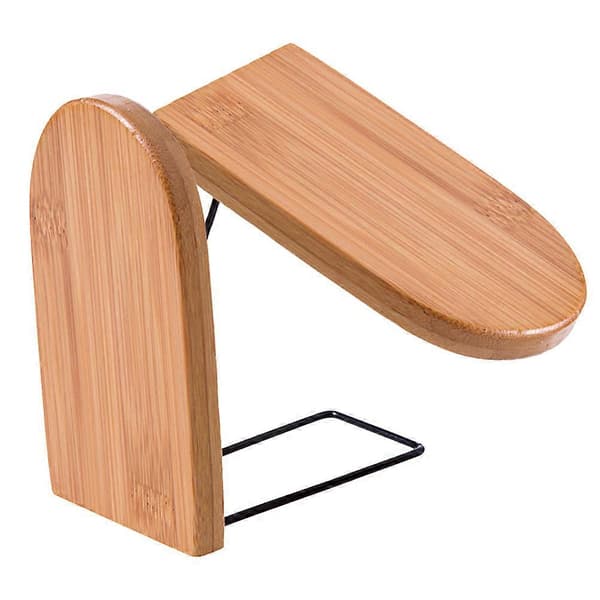 Ekspanderbare Bokstøtter Tre Solid Organizer For Skole- og Kontorrekvisita Khaki 13x7.5x10.5cm 2 stk