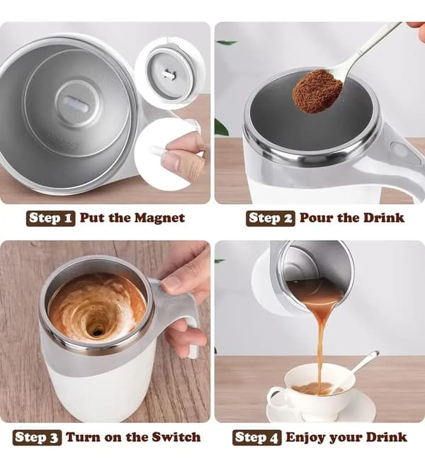 USB Uppladdningsbar Automatisk Elektrisk Kaffemixerkopp