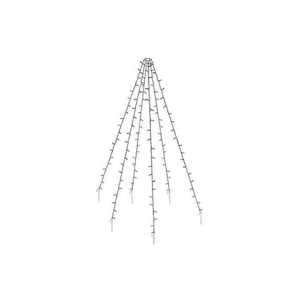 Ambiance Julgransbelysning för flaggstång med 192 LED-lampor 208 cm 439750