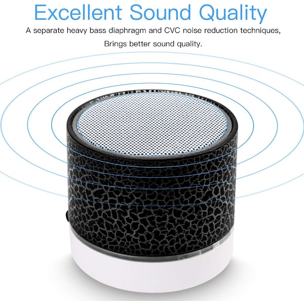Bluetooth-kaiutin hyvällä äänenlaadulla ja musikaalisuudella, valkoinen