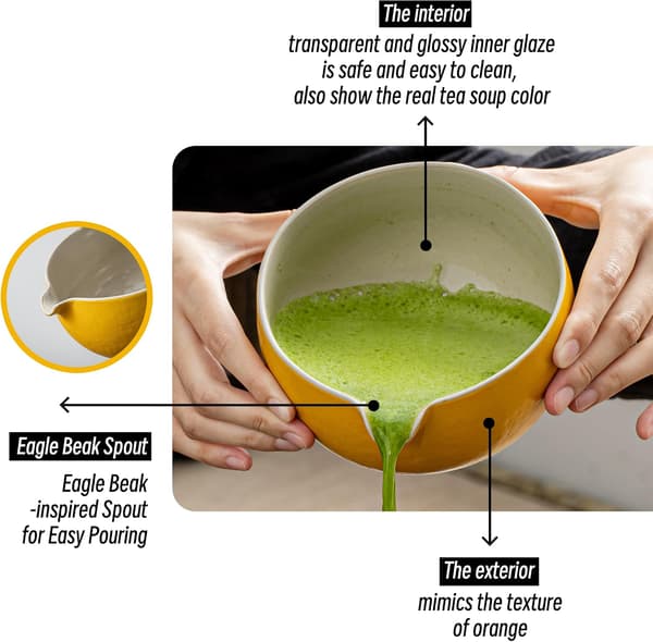 Premium Matcha Startpaket med Bambuvisp, Skedhållare och Sju Viktiga Verktyg