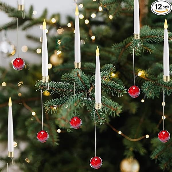Julelys Innendørs festlig atmosfære dekorasjon lys Juletrepynt Snowflake 6pcs