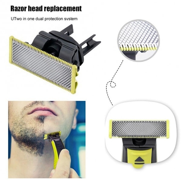 REMAKE 1-10 st Philips OneBlade Rakblad Huvud QP2520/QP2630 Ersättningsblad 1 st
