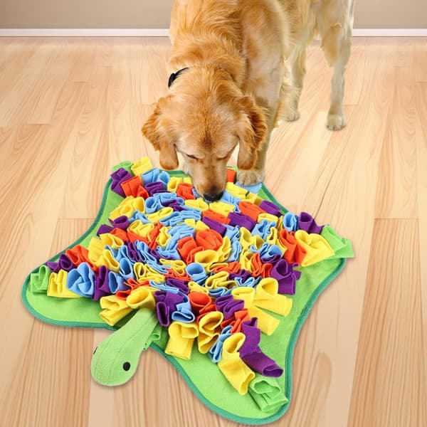 Hvalpe Snusemåtte Interaktiv Foderbræt Måtte til Hunde Skildpaddeformet Kæledyrsgodbid Dispenser Mental Stimulering Berigelseslegetøj til Små og Mellemstore Kæledyr