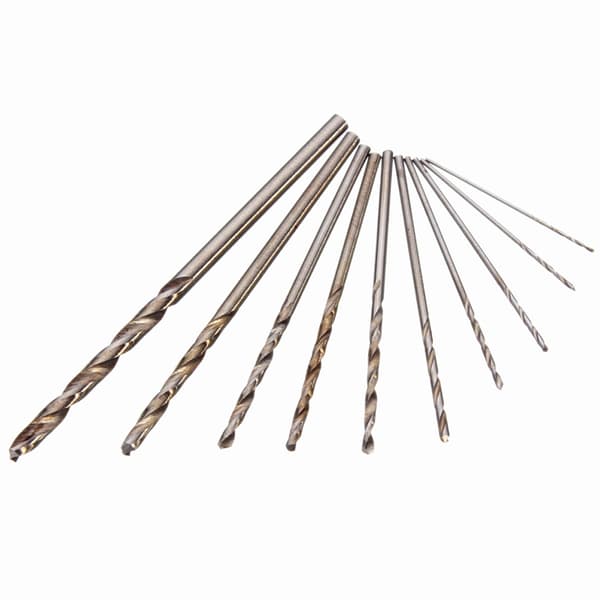 11x/ Sett med håndbor, spiralbor, for smykker, hobby black