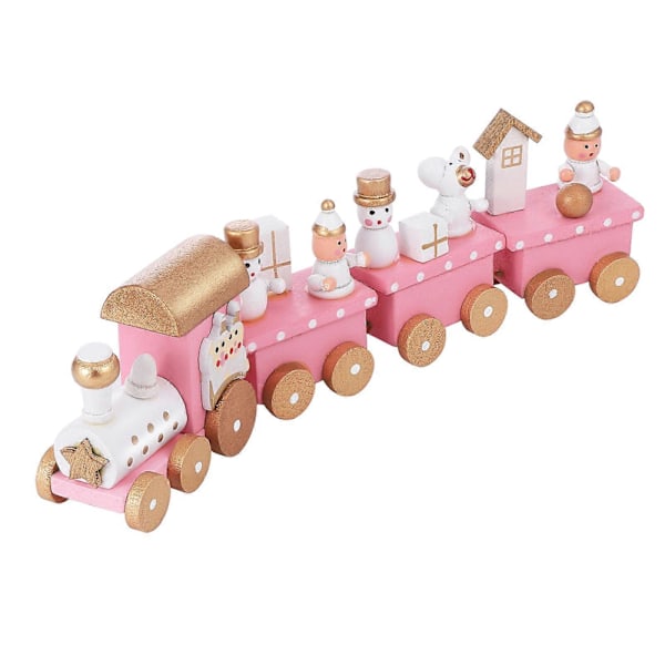 NUOBESTY 4-delt Tog Leke Jule Tema Tre Tog Skrivebord Mini Tog