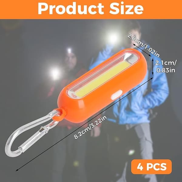 4 minitaskulamppua, LED-avaimenperätaskulamppua, mini-LED-avaimenperiä 4pcs