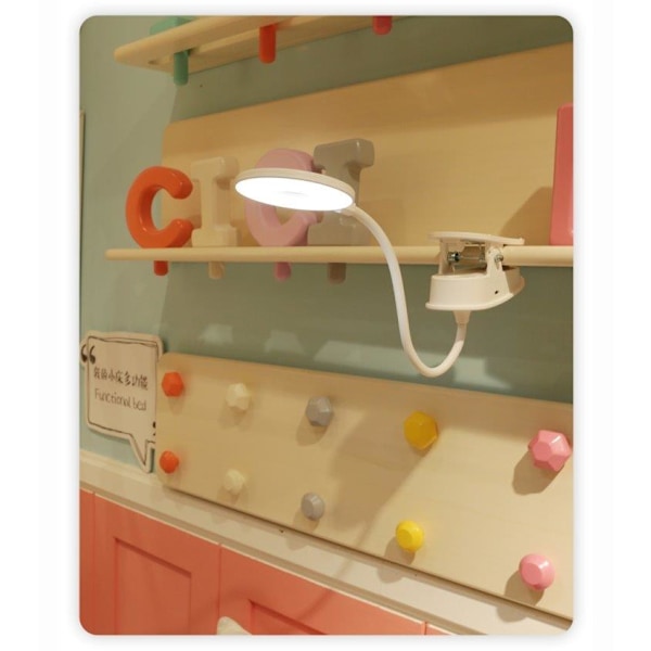 Oppladbar LED-lampe med klemme - dimbar