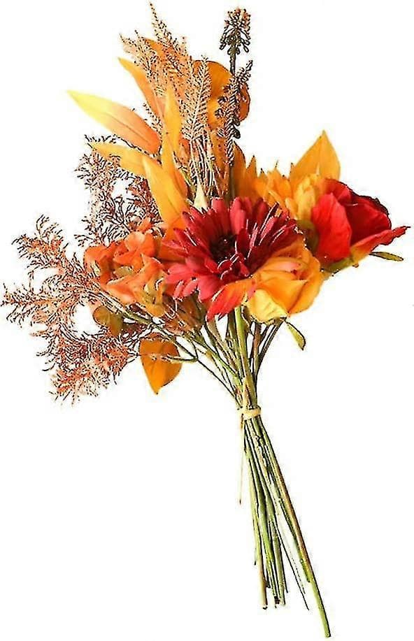 Simulationsblomster Kunstige Planter Efterårsdekorationer Til Dekoration Buket Blomster Til Efterår Efterår Thanksgiving Dag Hjem Butik Offi XHW