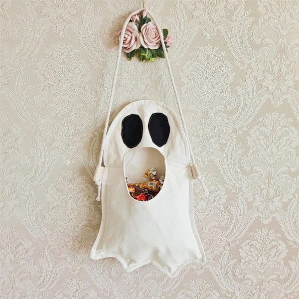 Halloween spøkelsespose for barn, godterioppbevaringspose