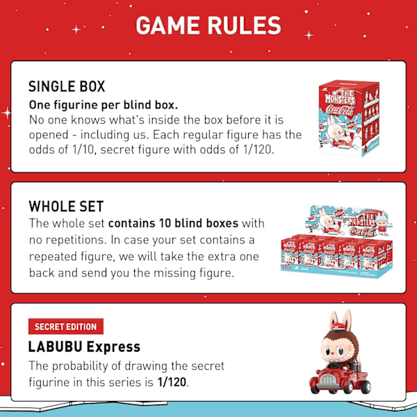 The Monsters Spännande Macaron Plyschdockor Figur Leksaker Blind Boxes Autentiska POPMART The Monsters Labubu Coca-Cola Plysch 1 Blind Box Figur Lek