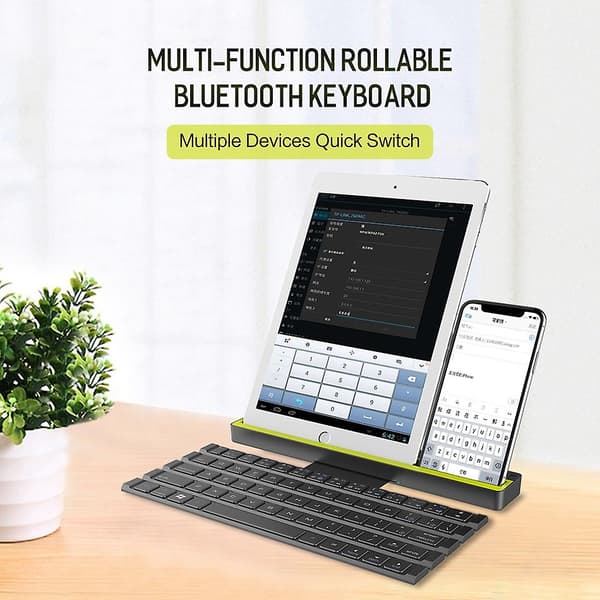 Nytt Tangentbord Trådlöst Mini Vikbart Tangentbord Bluetooth Vikbart Trådlöst Tangentbord för Windows Android IOS Tablet iPad Telefon