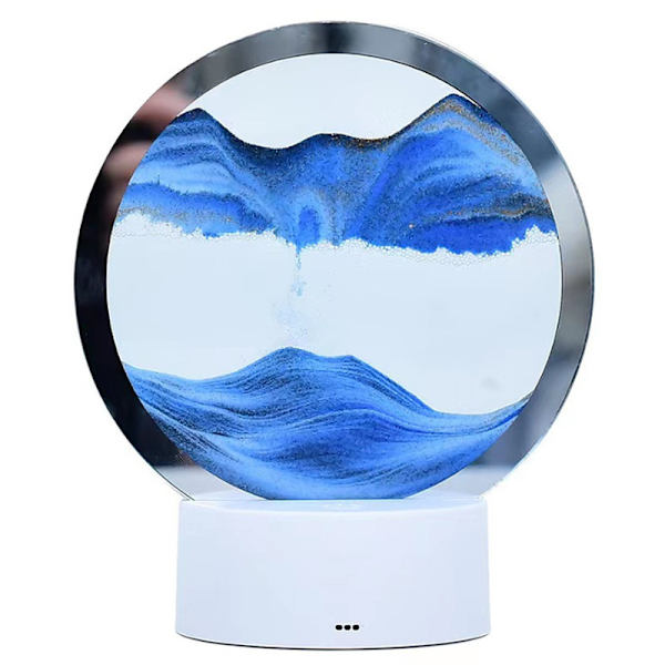 Mors Dag Present, Flytande Sandsram, 3D Rund Glas Rörlig
