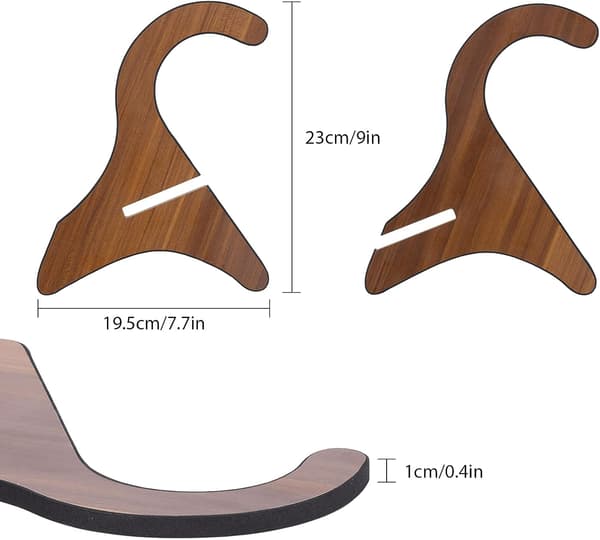 Gitarrställ i trä, hopfällbart ukulele-ställ i trä, portabelt instrumentställ, mandoliner och fioler, X-format gitarrställ ukulele-hylla