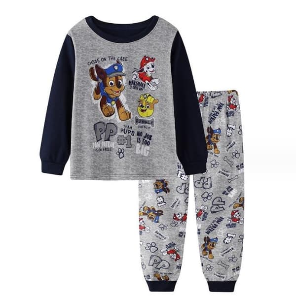 PAW Patrol Pyjamasetti Lasten Pitkähihainen Housusetti Yöasut Harmaa Harmaa harmaa grey 110cm