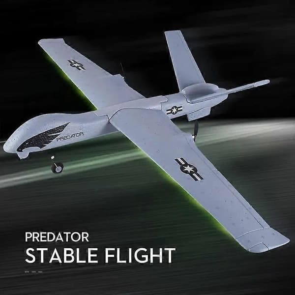 Z51 Predator RC Seilfly 2.4G 2CH Håndkastende Skumfly Med Lys Fast 660MM Vingespenn Fly Figher Leker For Gutter Barn Robotleker