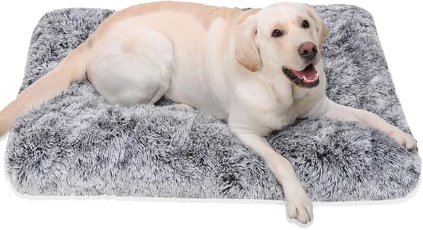 Plysj Hundeseng Medium Vaskbar Polyester Røyter Ikke Nupper Ikke Dyrepute Grå 76x30cm