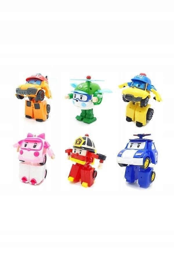 Robocar Roy Helly Poli Amber Sett med 6 Jeg anbefaler