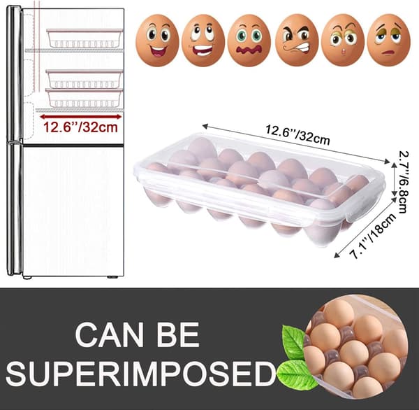 Eggbrett, Brett for Deviled Eggs med Lopp, Passer til 18x2 Egg (36 Egg)