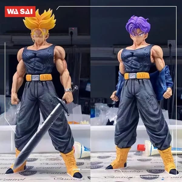 Anime Dragon Ball Trunks Figur Super Saiyan Future Trunks PVC Action Figurer GK Statue Samlerobjekt Model Legetøj A