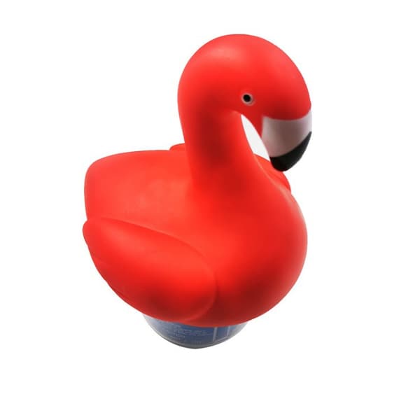 Dyreformet kemisk klordispenser til pool, tablet-enhed til spabade Flamingo