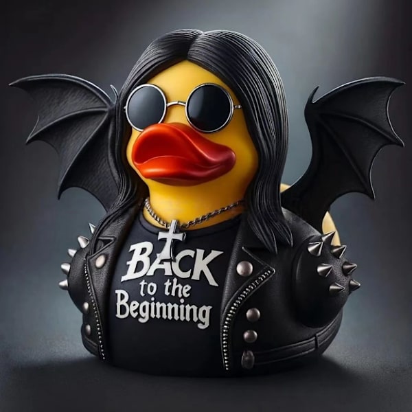 Gothic Ozzy Duck Hylleststatue A