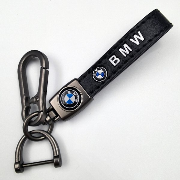 Bil Läder Cykel Nyckelring Metall Finish | Kraftig Nyckelring | Nyckelring Och Krokbeslag Silver Hårdvara Silver Hardware Silver Hardware Silver Hardware BMW