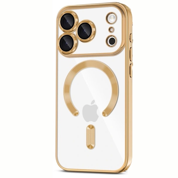 Passer for Tech Protect iPhone 17 Pro Deksel MagSafe MagFlex Shining Gold