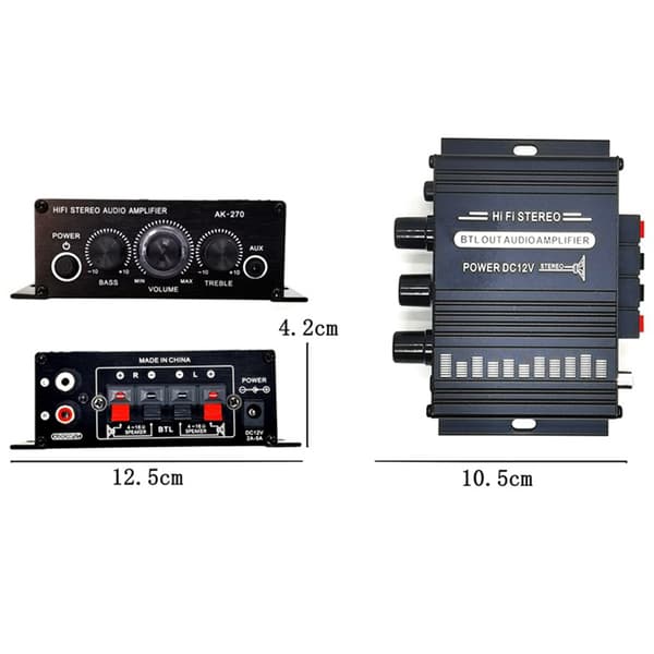 20W+20W Digital Forstærker HIFI bluetooth Stereo o AMP USB FM