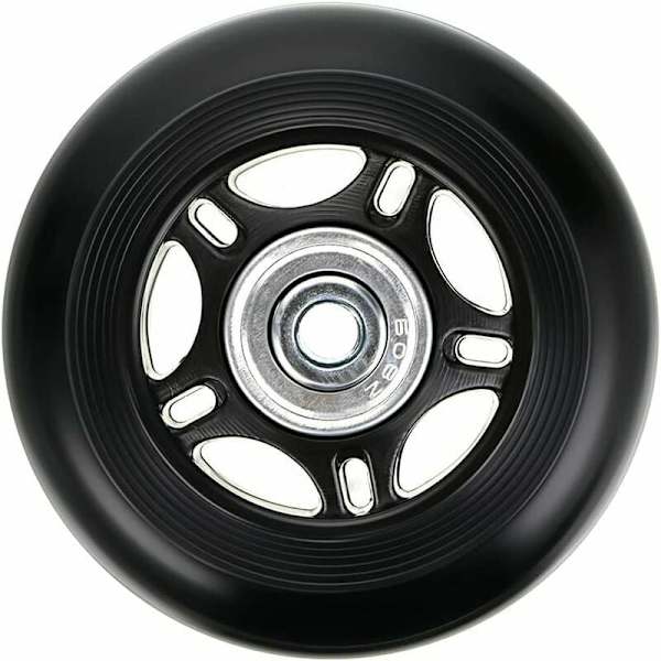 2 stk. Kuffert Hjul Udskiftningshjul med Lejer til Kuffert Reparation 7024mm Sort