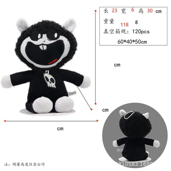 Poppy 4 Spel Docka Gummiman Mjukisdocka Independent vacuum compression Flat rubber figure