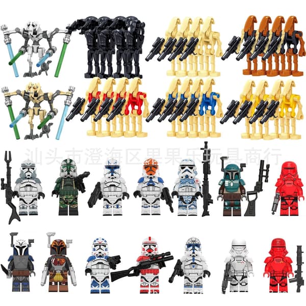 Star Wars kamprobot soldater børns byggeklodser legetøjsposer 40PCS Planet Set 2