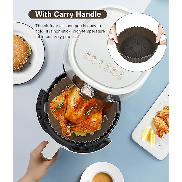 16,5 cm Airfryer Silikonform 2 Par