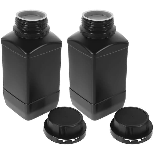 2 stk. 1000 ml plastflasker med bred åpning for kjemiske reagenser