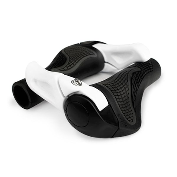 Cykelframstyre universellt mountainbike-styre handskar fårhorn styre silikongummi grepp styre tillbehör White