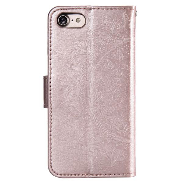 iPhone 7/8/SE (2020/2022) - Mandala-lompakko - Rose Gold